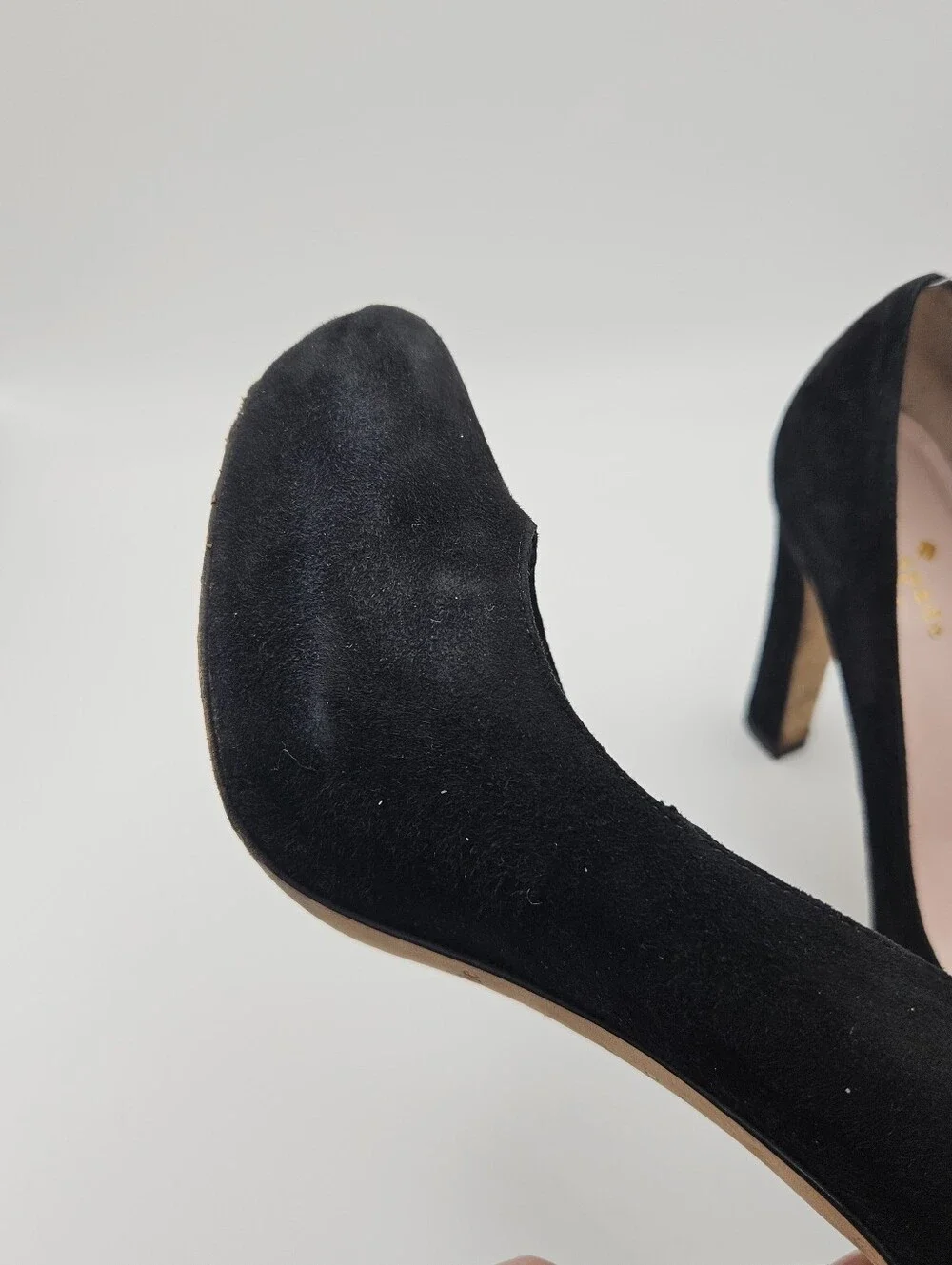 kate spade black suede